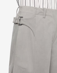 Pantalon oversize en gabardine de coton - Grey