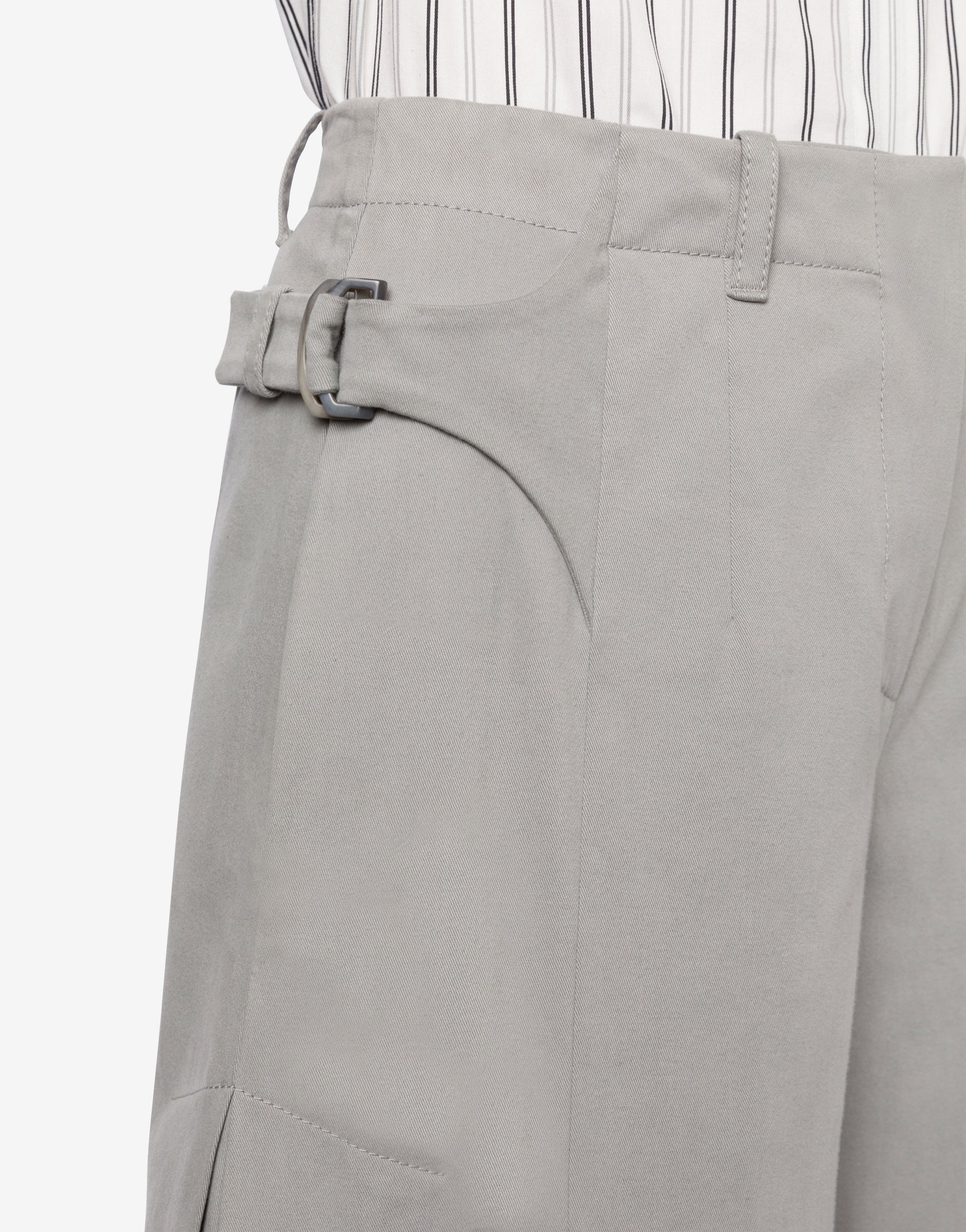 Pantalon oversize en gabardine de coton - Grey