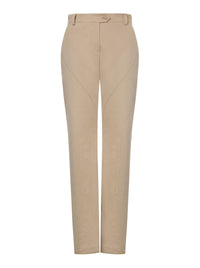 Cotton gabardine trousers - Beige