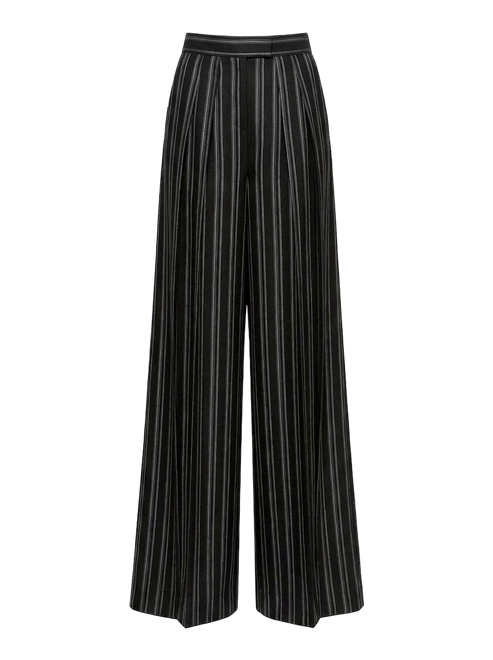 Pantalon évasé à rayures - Dark Grey