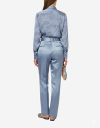 Pantalon de tailleur brillant - Grey