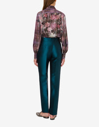 Pantalon de tailleur brillant - Blue