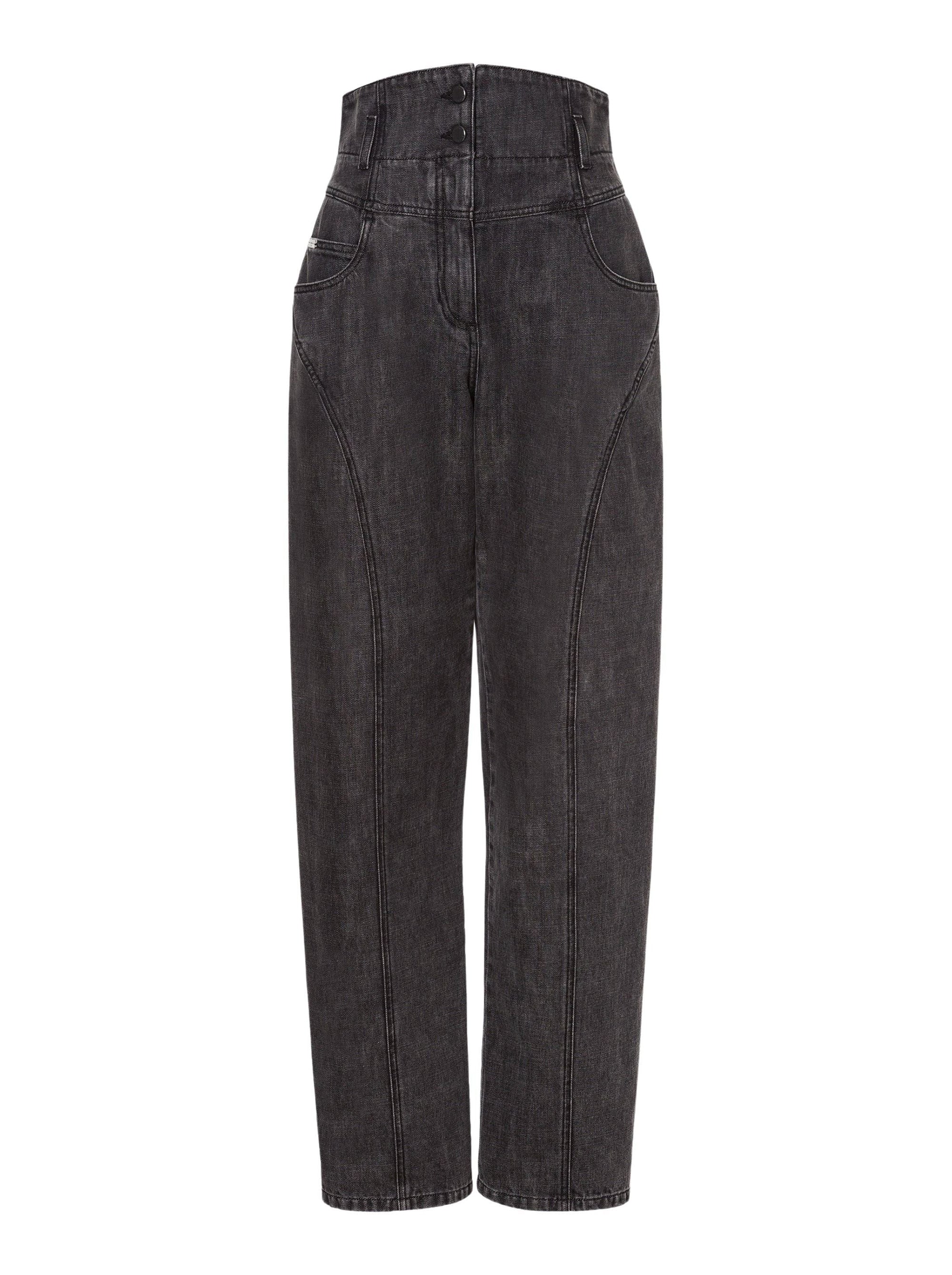 Pantalon en denim marbré - Dark Grey