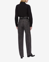 Pantalon en denim marbré - Dark Grey