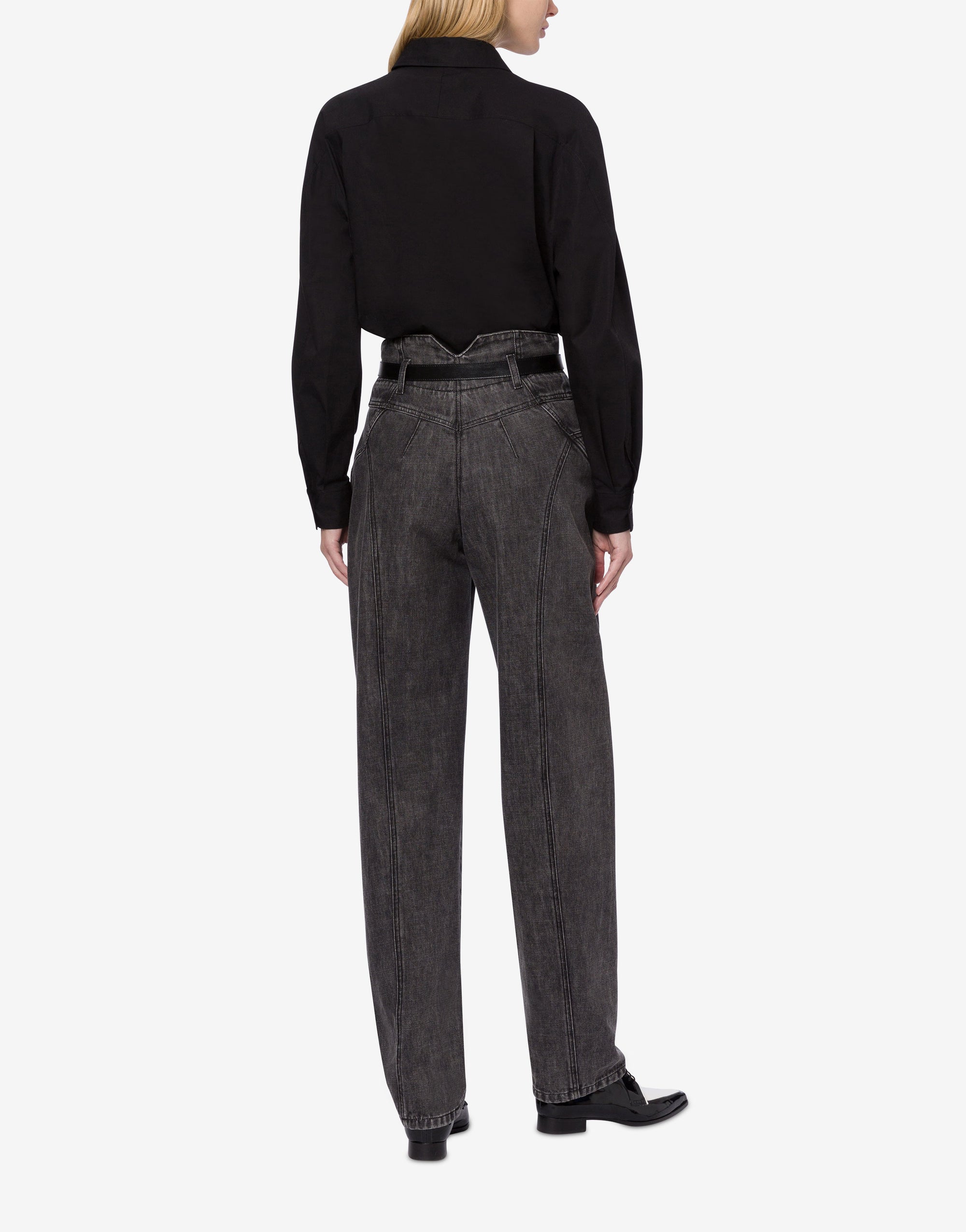 Pantalon en denim marbré - Dark Grey