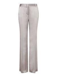 Silk blend tailored trousers - Grey Pearl