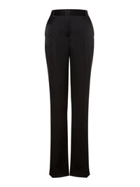Pantalon en tissu de laine stretch - Black