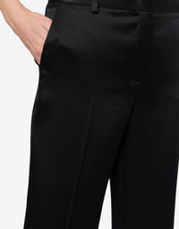 Pantalon en tissu de laine stretch - Black