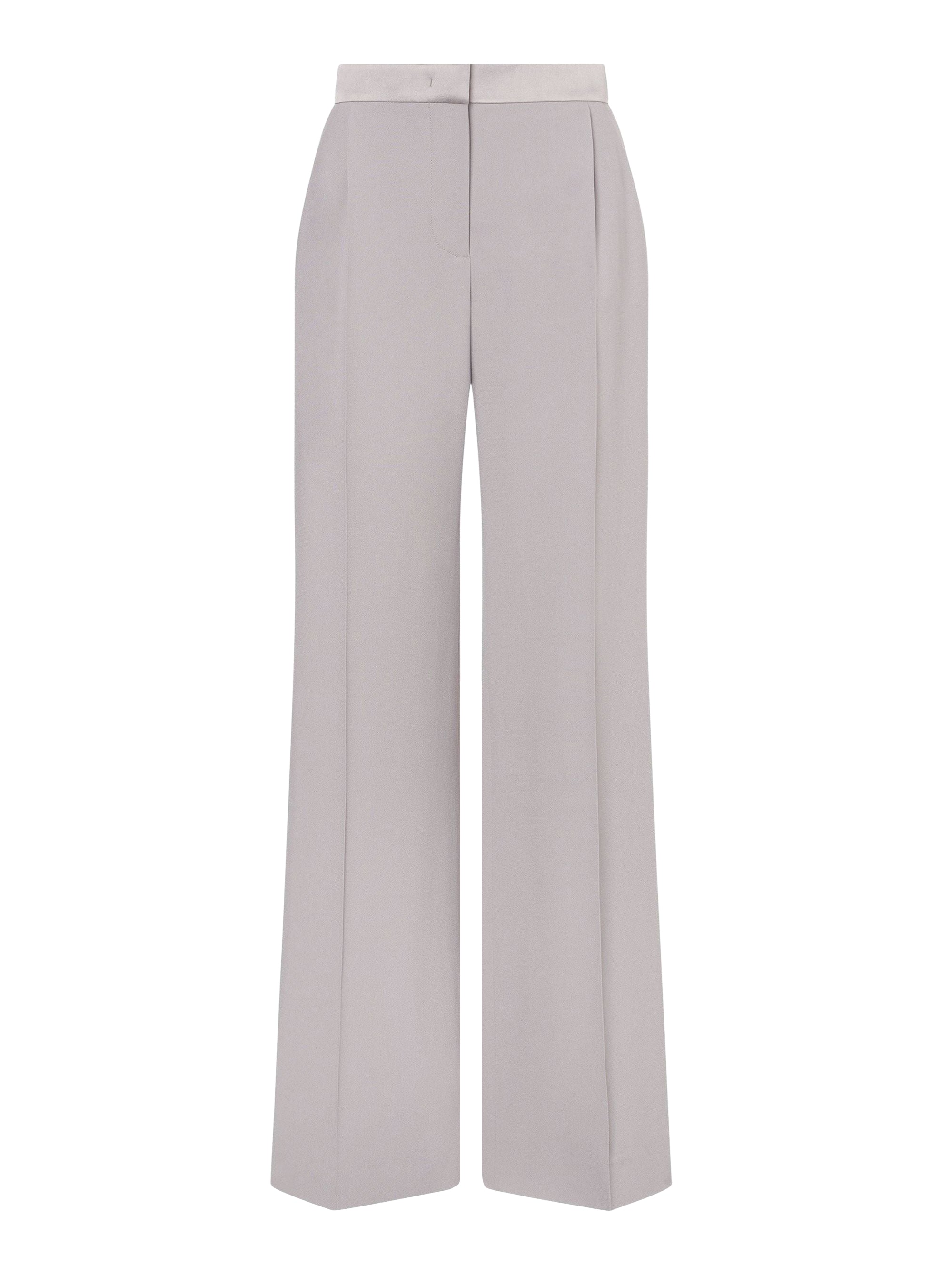 Low rise satin trousers - Grey