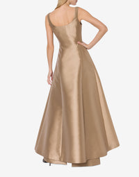 Robe longue brillante - Beige