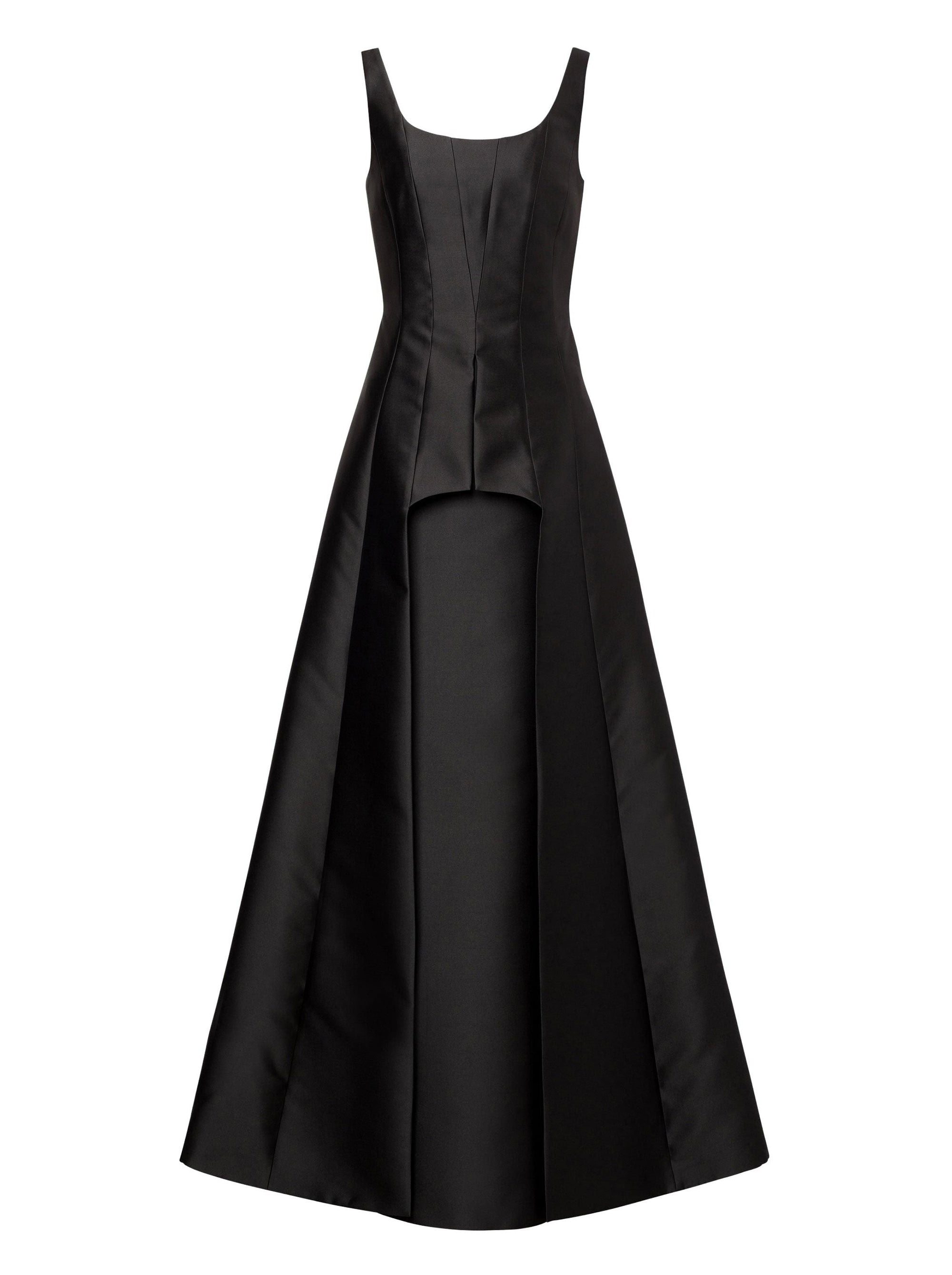 Long shiny dress - Black