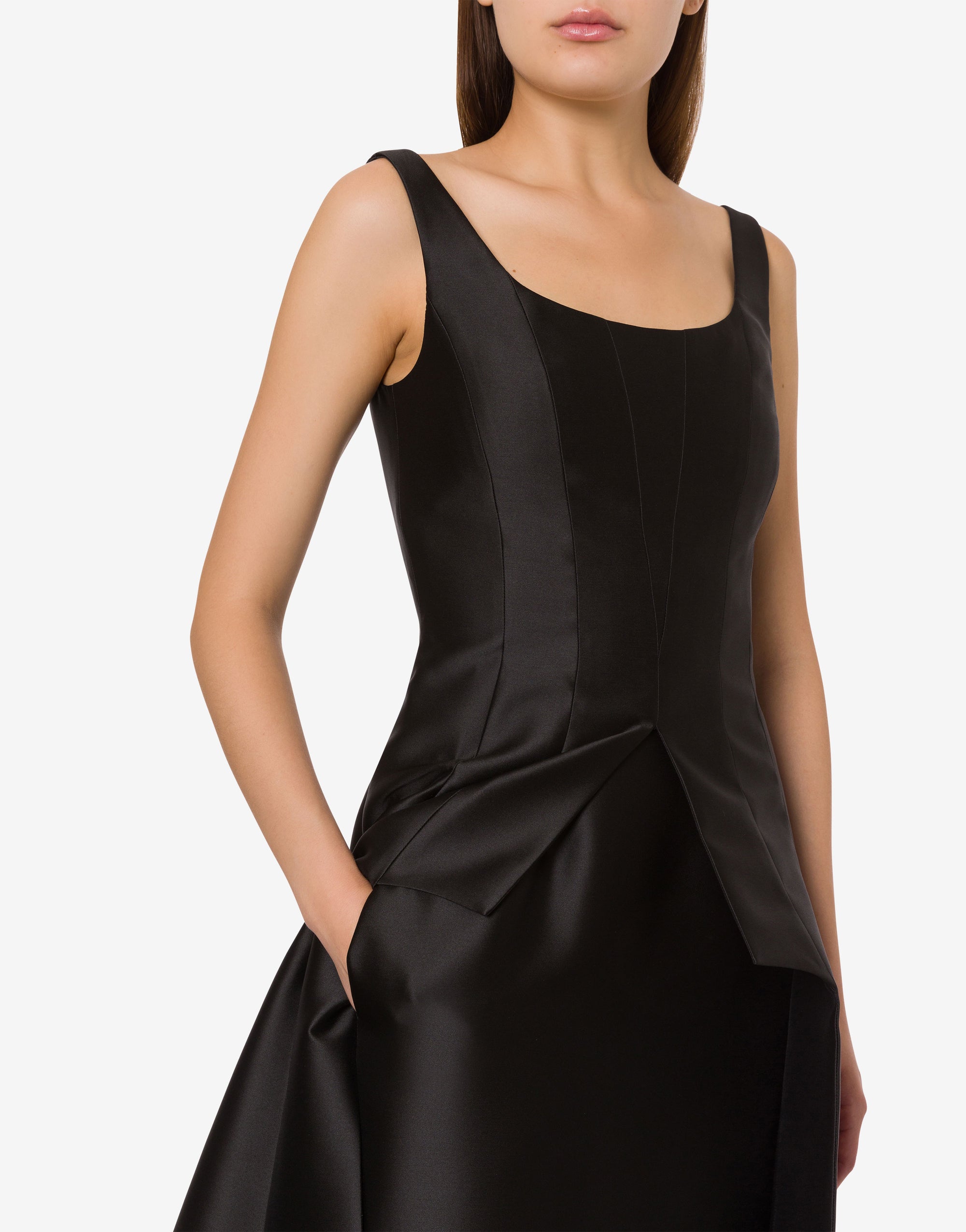 Long shiny dress - Black
