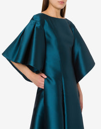 Maxi dress with voluminous sleeves - Blue