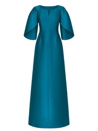 Robe longue à manches tulipe - Blue