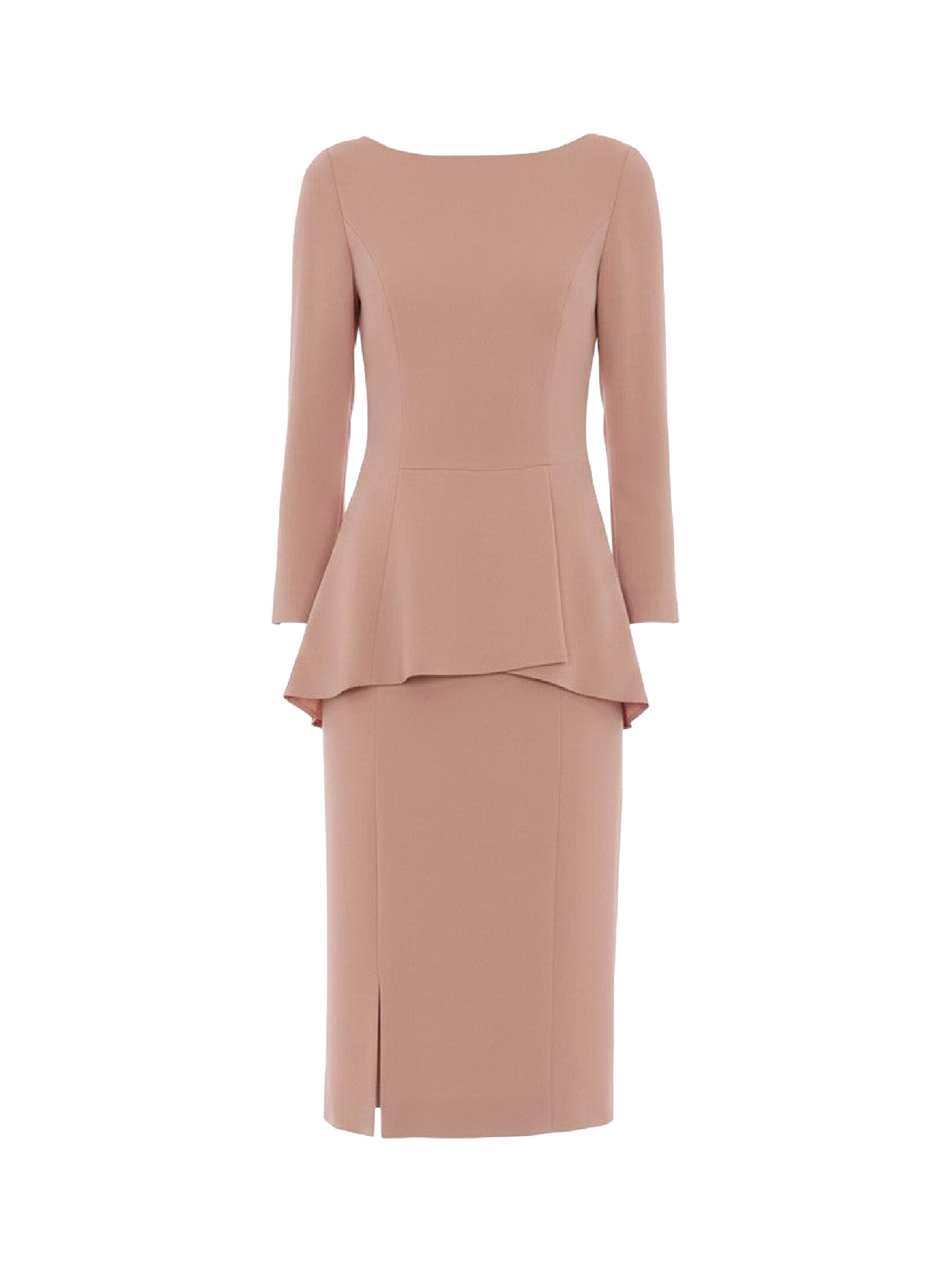 Robe midi à ligne épurée - Powder