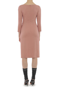 Robe midi à ligne épurée - Powder