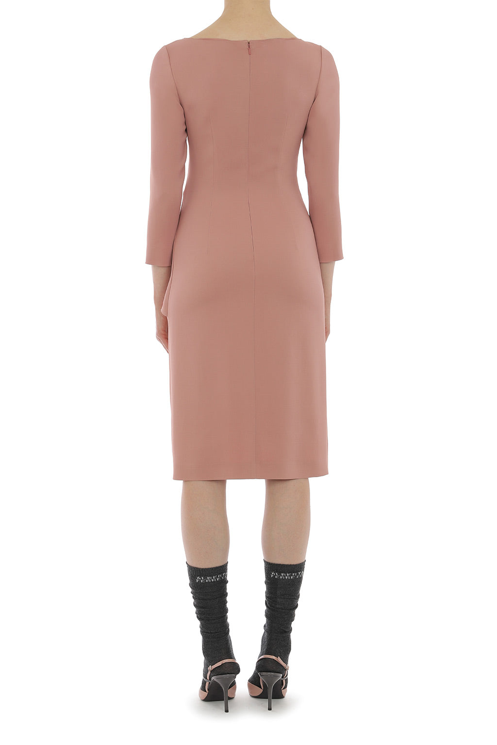 Robe midi à ligne épurée - Powder