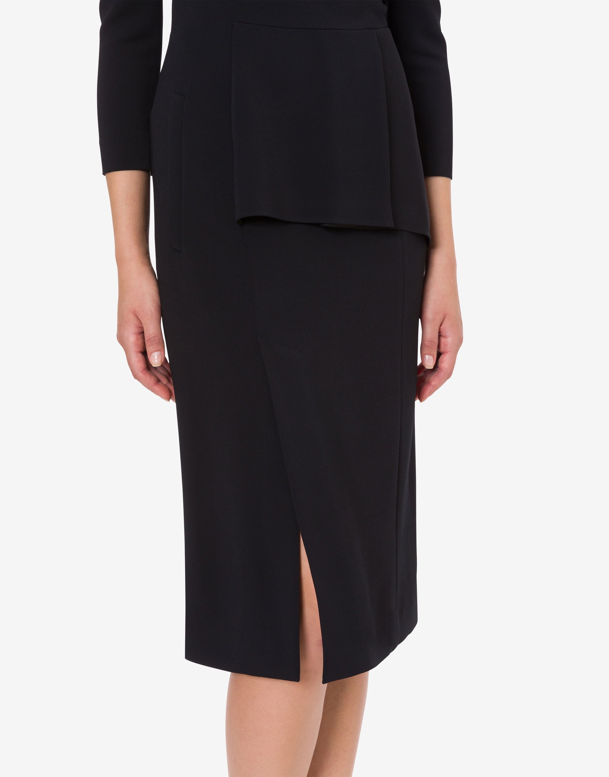 Robe midi à ligne épurée - Black