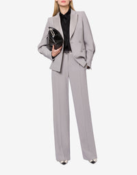 Veste croisée en satin - Grey
