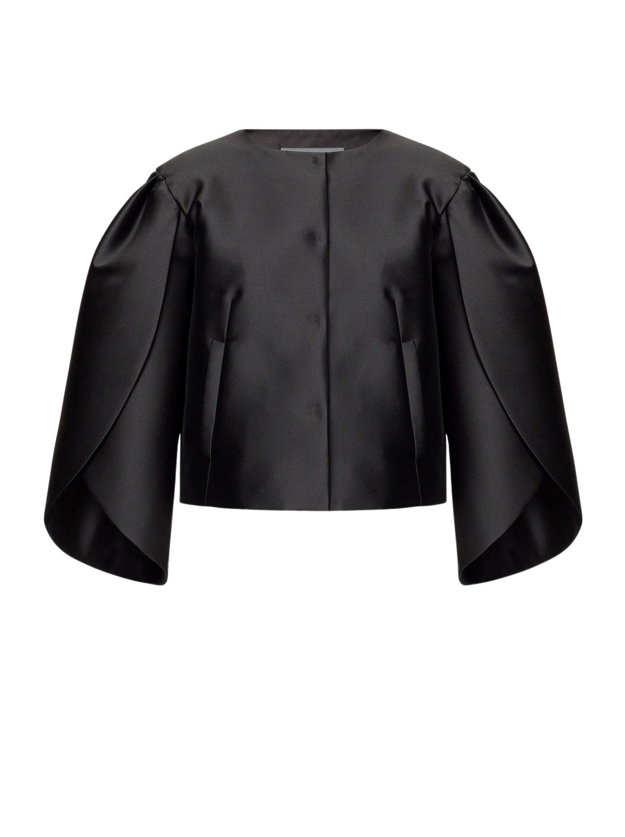 Veste courte à manches tulipe - Black
