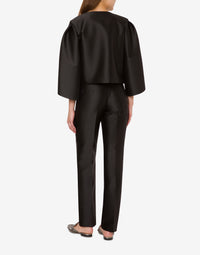 Veste courte à manches tulipe - Black