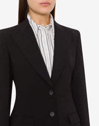 Veste en laine structuré - Black