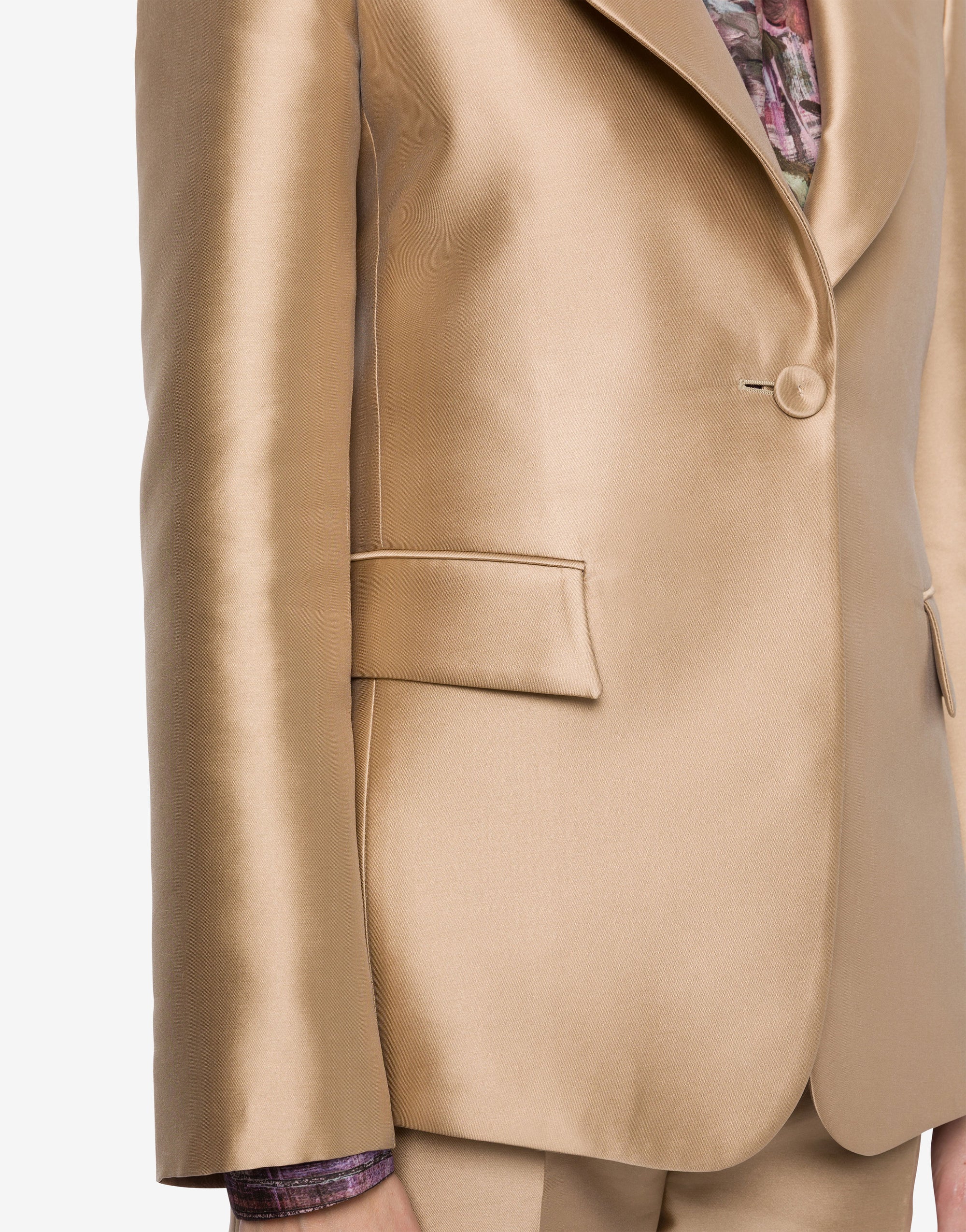 Single breasted jacket - Beige