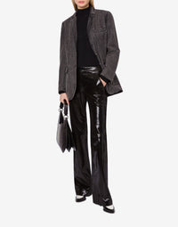 Veste en denim marbré stone washed - Dark Grey