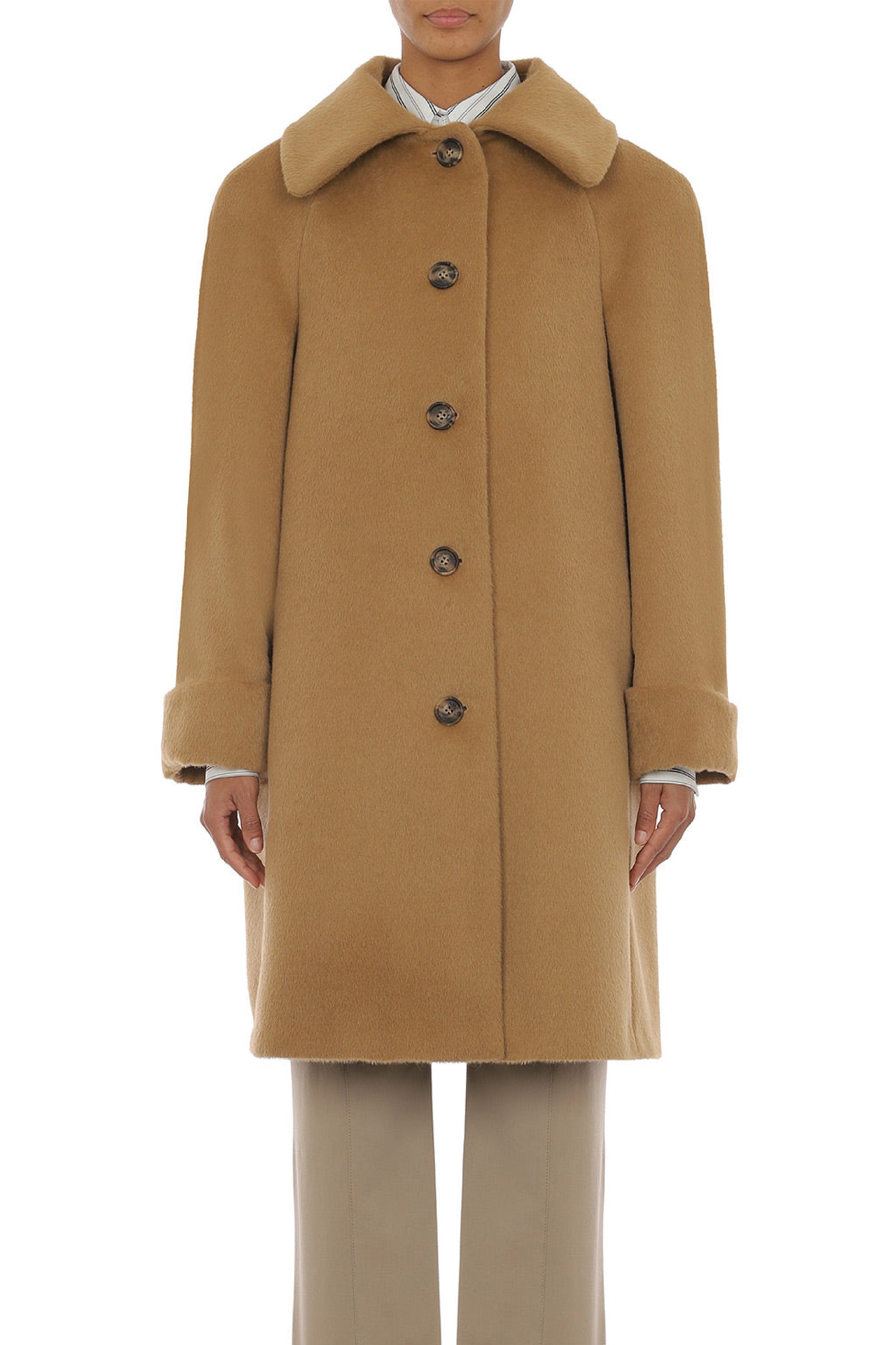 Manteau en drap de laine - Brown