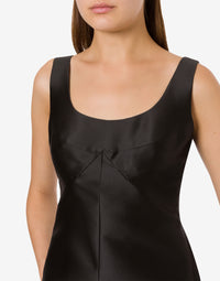 Shiny fitted tank top - Black
