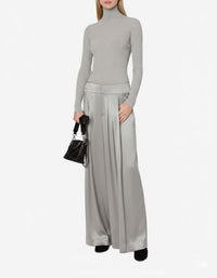 Pull à col montant stretch - Grey