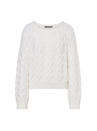 Pull ajouré en laine - Ivory