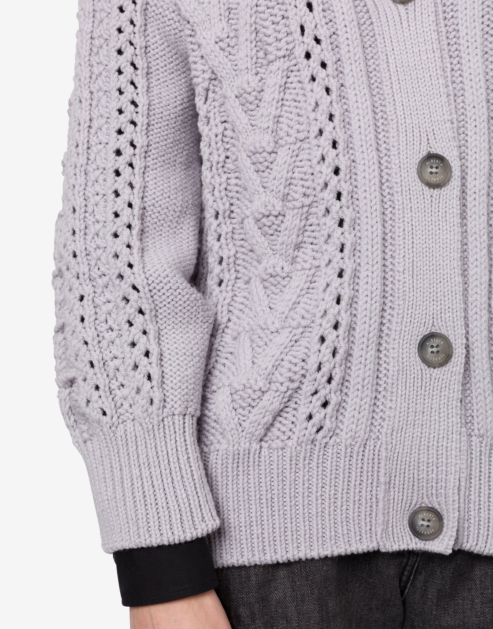 Cardigan oversize en laine - Light Grey