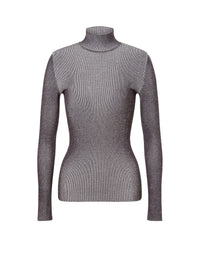 Pull à col montant stretch - Fantasy Brown
