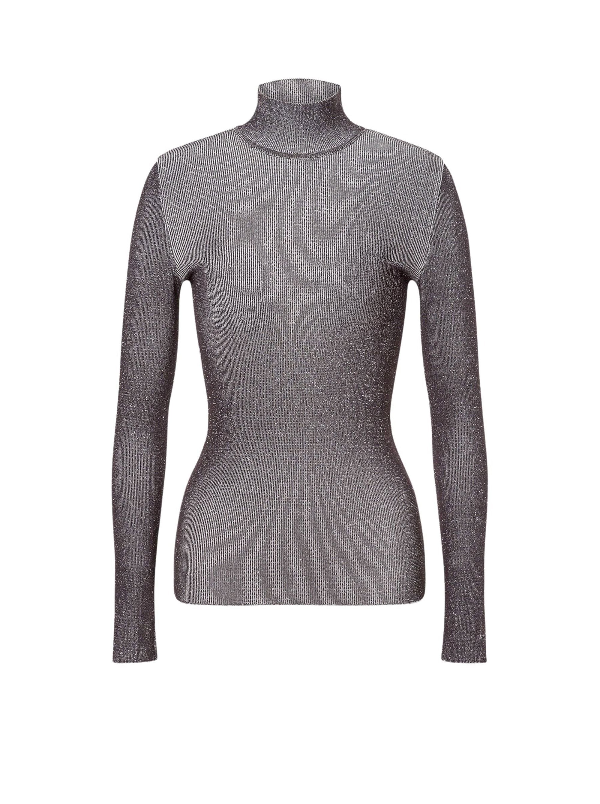 Pull à col montant stretch - Fantasy Brown