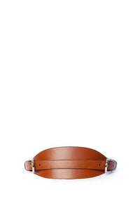 Ceinture haute en cuir à boucles - Brown