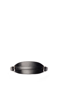 Ceinture haute en cuir à boucles - Black