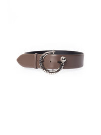 Ceinture en cuir à boucle - Grey