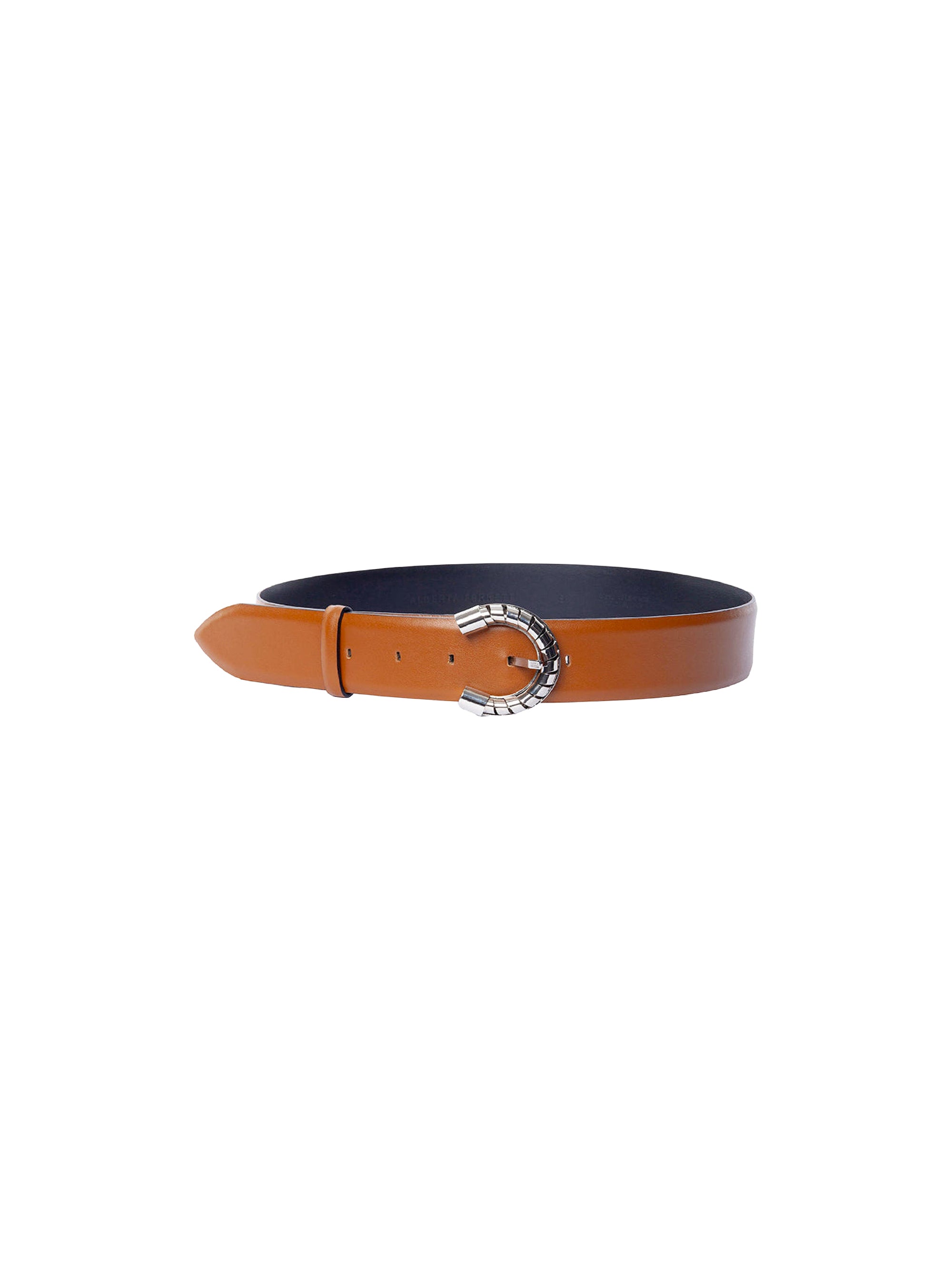 Ceinture en cuir à boucle - Brown