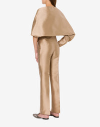 Gilet court à manches volumineuses - Beige
