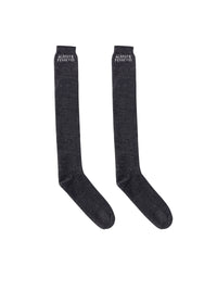 Chaussettes en laine et soie - Dark Grey