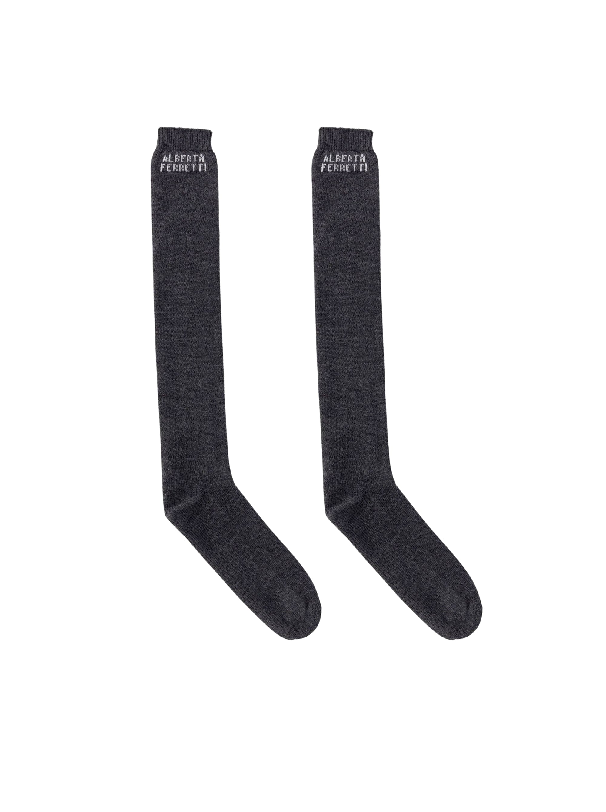 Chaussettes en laine et soie - Dark Grey