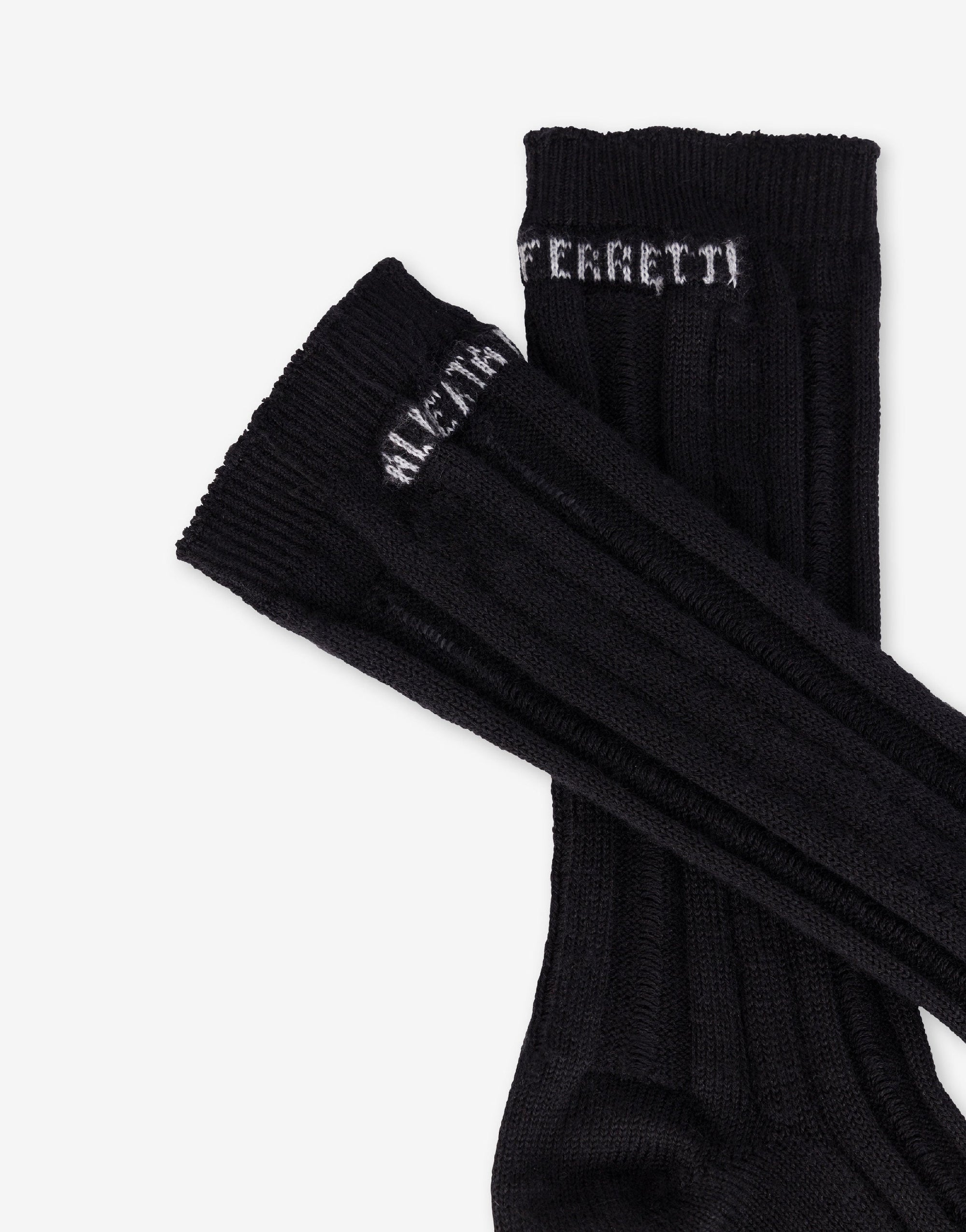 Chaussettes en laine et soie - Dark Grey