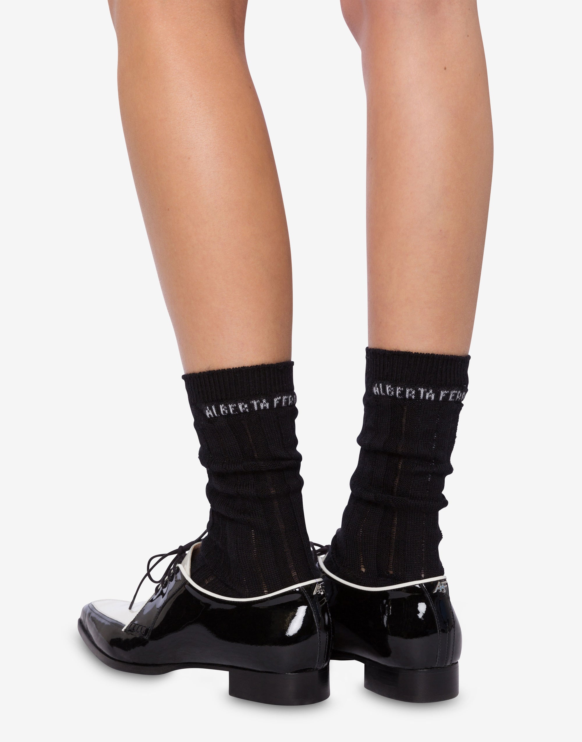 Chaussettes en laine et soie - Dark Grey