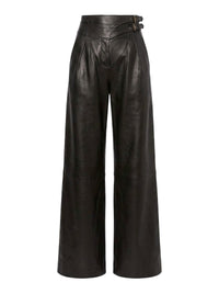 Pantalon en daim brillant - Black