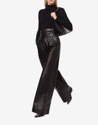 Pantalon en daim brillant - Black