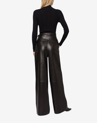 Pantalon en daim brillant - Black