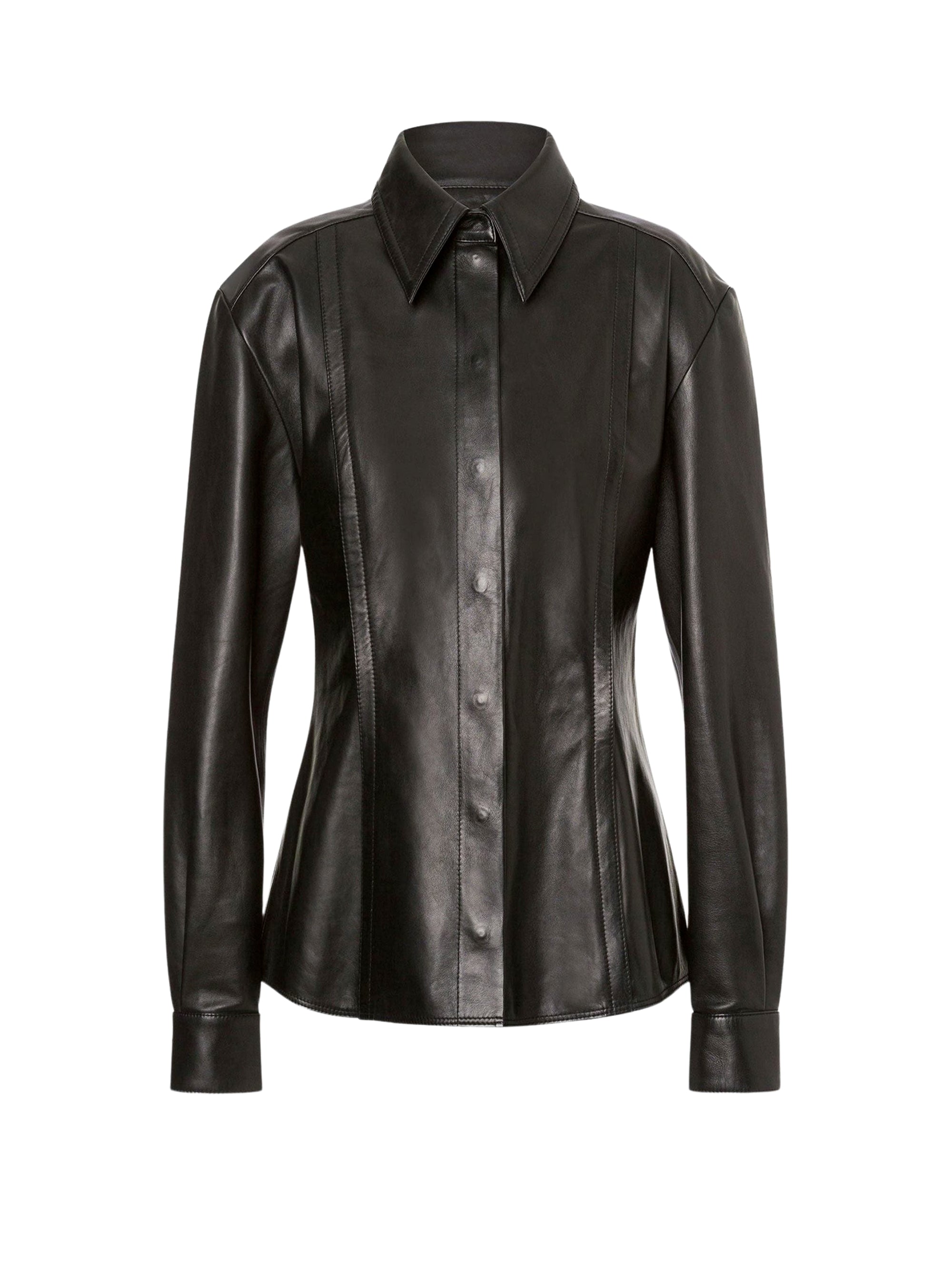 Chemise en daim brillant - Black