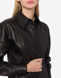 Chemise en daim brillant - Black