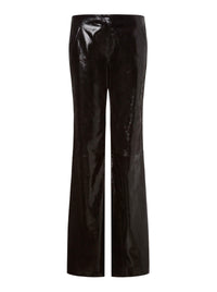 Pantalon en daim imprimé snake - Black